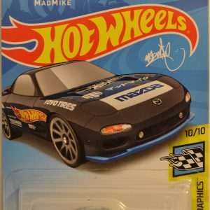 Hot Wheels ’95 Mazda RX-7 Black 27/250 HW Speed Graphics Series 1:64 Scale Collectible Die Cast Model Car