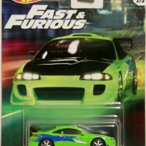 Hot Wheels ’95 Mitsubishi Eclipse Green 2/5 Premium 2019 Real Riders Fast & Furious 1:64 Scale