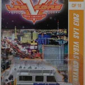 Hot Wheels Compatible ’97 Land Rover Defender 110 Custom-Made with Real Rider Rubber Wheels Limited Edition 2013 Las Vegas Convention Series 1:64 Scale Collectible Die Cast Model Car.