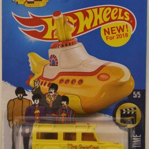 97 Land Rover Defender 110 Yellow with Open roof Custom-Made Matchbox with Real Rider Rubber Wheels Limited Edition The Beatles Yellow Submarine Series 1:64 Scale Collectible Die Cast Model Car.