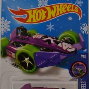 Violet Arrow Dynamic Hot Wheels HW Glow Wheels Series 1:64 Scale Collectable Die Cast Model Car Snowflake Card