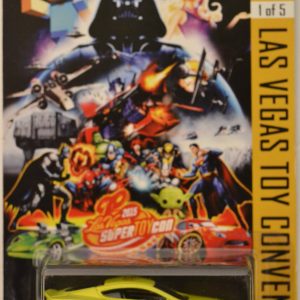 Hot Wheels Aston Martin DBS Yellow-Blue Custom-Made Exclusive Car Edition Las Vegas Toy Convention 2015 Series 1:64 Scale Collectible Die Cast Model Car