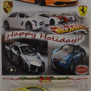 Aston Martin One-77 #20 Custom-Made Hot Wheels with Whitewall Real Rider Rubber Wheels Limited Edition Holiday Exotic Cars 2015 Series 1:64 Scale Collectible Die Cast Model Car.