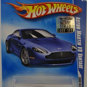 Aston Martin V8 Vantage Blue Hot Wheels HW Factory Sealed 2008 Set 1:64 Scale Collectible Die Cast Model Car