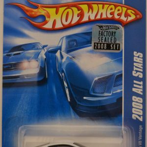 Aston Martin V8 Vantage White Hot Wheels HW Factory Sealed 2008 Set 2008 All Stars Series 1:64 Scale Collectible Die Cast Model Car