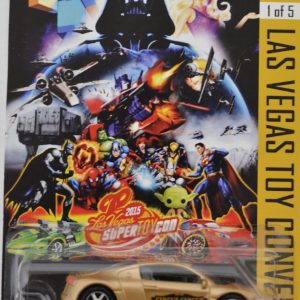 Hot Wheels Audi R8 2007 Gold Custom-Made HW Exclusive Car Series with Real Rider Rubber Wheels Limited Edition 1:64 Scale Collectible Die Cast Model Car