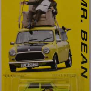 Hot Wheels Austin Mini Cooper Lime Custom-Made with Real Rider Rubber Wheels Collectors Edition Mr. Bean Series 1:64 Scale Collectible Die Cast Model Car.