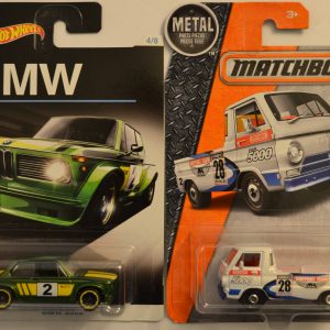 Hot Wheels   BMW 2002 Green 4 of 8 HW 2015 BMW Series & Matchbox MBX ’66 Dodge A100 1:64 Scale Collectible Die Cast Model Car Bundle