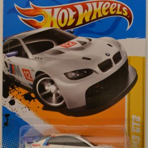 Hot Wheels BMW M3 GT2 White Custom-Made with Real Rider Rubber Wheels HW 2012 New Models Series 1:64 Scale Collectible Die Cast Model Car