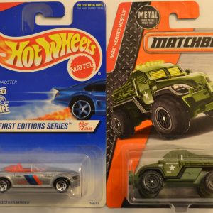 Hot Wheels   BMW M Roadster Gray 6/12 HW 1997 First Edition Series & Matchbox MBX Road Raider 1:64 Scale Collectible Die Cast Model Car Bundle