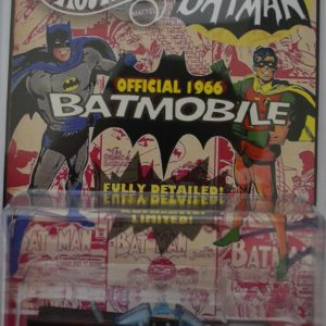 Hot Wheels Black Batmobile Custom-Made with Red line Real Rider Rubber Wheels Limited Edition ‘1966 TV Batmobile’ Series 1:64 Scale Collectable Die Cast Model Car. Only 15 Made Worldwide!