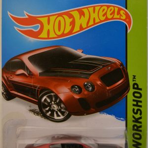 Bentley Continental Supersports Cherry Custom-Made Hot Wheels with Real Rider Rubber Wheels HW Workshop Series 1:64 Scale Collectible Die Cast Model Car