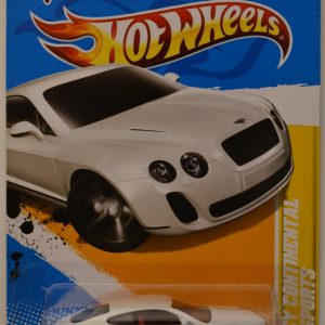Hot Wheels   Bentley Continental Supersports White Custom-Made with Real Rider Rubber Wheels HW 2012 New Models Series 1:64 Scale Collectible Die Cast Model Car