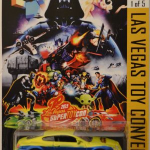 Bentley Continental Supersports Yellow-Blue Custom-Made Hot Wheels Exclusive Car Edition Las Vegas Toy Convention 2015 Series 1:64 Scale Collectible Die Cast Model Car