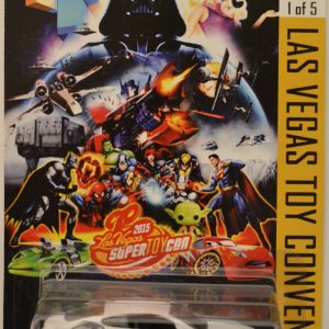 Bentley Continental Supersprts White Custom-Made Hot Wheels with Whitewall Real Rider Rubber Wheels Limited Edition Las Vegas Toy Convention Series 1:64 Scale Collectible Die Cast Model Car