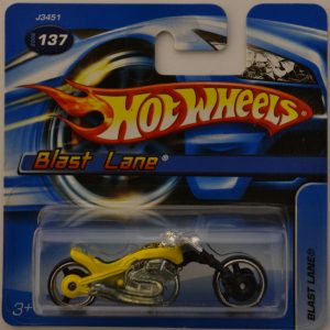 Blast Lane Yellow #137 Short Card Hot Wheels 1:64 Scale Collectible Die Cast Model Car