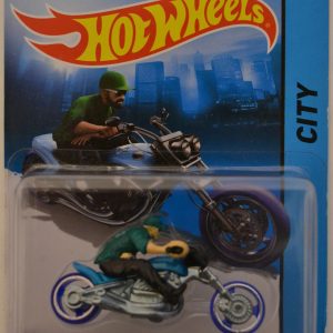 Hot Wheels Blast Line Bike Blue HW City 2014 Series 1:64 Scale Collectible Die Cast Model Car