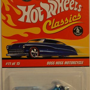 Hot Wheels   Boss Hoss Motorcycle Blue 11 of 15 Special Paint HW Classics Series 4 1:64 Scale Collectible Die Cast Model Car