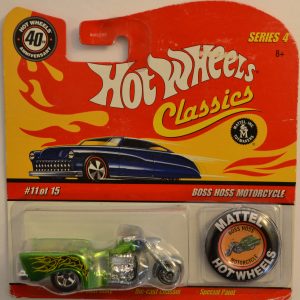 Hot Wheels   Boss Hoss Motorcycle Green 11 of 15 Special Paint HW Classics Series 4 1:64 Scale Collectible Die Cast Model Car