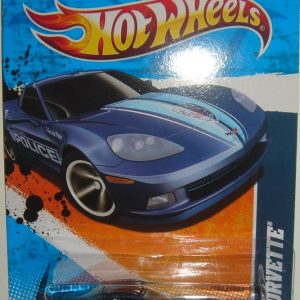 C6 Corvette Police #164 Blue Hot Wheels HW Main Street Series 1:64 Scale Collectible Die Cast Model Car