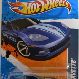 Blue C6 Corvette TM GM Homage Hot Wheels HW Main Street 11 Series 1:64 Scale Collectable Die Cast Model Car #4/10