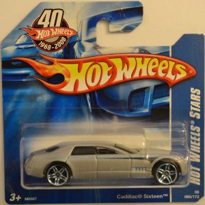 Hot Wheels Cadillac Sixteen Gray 85/172 HW 40th Anniversary Stars Series International Card 1:64 Scale Collectible Die Cast Model Car