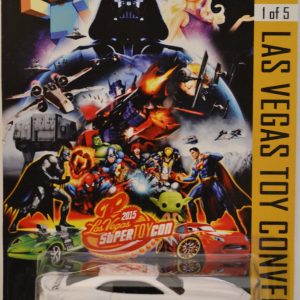 Hot Wheels   Chevy Camaro White Custom-Made with Real Rider Rubber Wheels Exclusive Ghostbusters Car Edition 2015 Las Vegas Toy Convention Series 1:64 Scale Collectible Die Cast Model Car