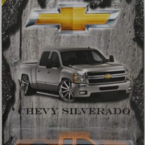 Chevy Silverado Bronze Custom-Made Hot Wheels with Real Rider Rubber Wheels Limited Edition 1:64 Scale Collectible Die Cast Model Car