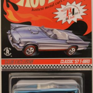 Hot Wheels Classic ’57 T-Bird Blue with Pin Red Line Club (RLC) HW Club Exclusive Series 2013 Club Car 1:64 Scale Collectible Die Cast Model Car. Only 4000 Made Worldwide!!!