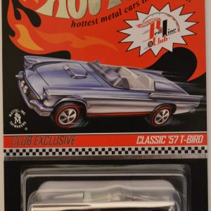 Classic ’57 T-Bird Chrome with Pin Hot Wheels Red Line Club (RLC) HW Club Exclusive Series 2013 Club Car 1:64 Scale Collectible Die Cast Model Car. Only 3000 Made Worldwide!!!