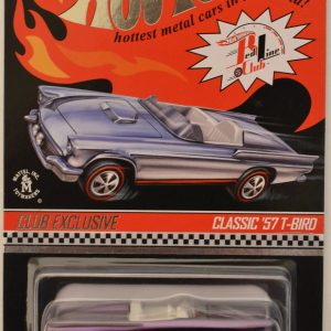 Hot Wheels Classic ’57 T-Bird Purple with Pin Red Line Club (RLC) HW Club Exclusive Series 2013 Club Car 1:64 Scale Collectible Die Cast Model Car. Only 4500 Made Worldwide!!!