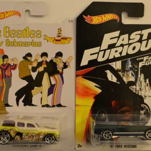 Hot Wheels 2 Cars Bundle Cockney Cab 2 The Beatles & ’67 Ford Mustang Fast & Furious 1:64 Scale