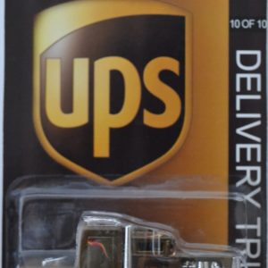 Brown Convoy Custom Custom-Made Hot Wheels with Real Rider Rubber Wheels Limited Edition ‘UPS Delivery Truck’ Series 1:64 Scale Collectible Die Cast Model Car