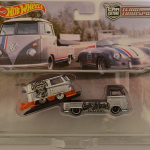 Cool Combi & VW Transporter T1 Pickup Custom-Made Hot Wheels w/ Real Rider Team Transport 1:64 Scale
