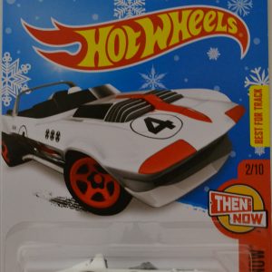 White Corvette Grand Sport Roadster Hot Wheels HW Then And Now Series 1:64 Scale Collectable Die Cast Model Car Snowflake Card