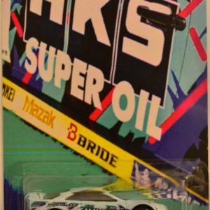 Hot Wheels Custom ’01 Acura Integra GSR Light Blue Custom-Made Real Rider Rubber Wheels HKS Super Oil Series 1:64 Scale Collectible Die Cast Model Car