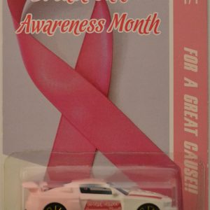 Custom ’12 Ford Mustang White-Pink Custom-Made Hot Wheels Limited Edition Breast Cancer Awareness Month Series 1:64 Scale Collectible Die Cast Model Car