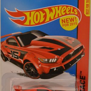 Custom ’15 Ford Mustang Red #154 Hot Wheels HW Race Series 1:64 Scale Collectible Die Cast Model Car