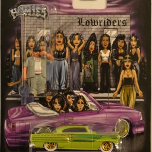 Hot Wheels Custom ’53 Chevy Lime Custom-Made with White Real Rider Rubber Wheels Homes Movie Series 1:64 Scale Collectible Die Cast Model Car