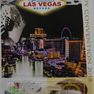 Hot Wheels Beige Custom 62 Chevy TM GM Custom-Made with Real Rider Rubber Wheels Special Edition ‘Las Vegas’ Series 1:64 Scale Collectable Die Cast Model Car.