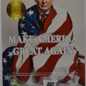 Hot Wheels Custom ’62 Chevy White Custom-Made with Whitewall Real Rider Rubber Wheels Limited Edition Make America Great Again Series 1:64 Scale Collectible Die Cast Model Car.