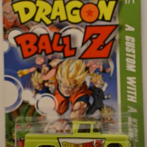 Custom ’62 Chevy White-Lime Custom-Made Hot Wheels Exclusive Car Edition Dragon Ball Z Series 1:64 Scale Collectible Die Cast Model Car