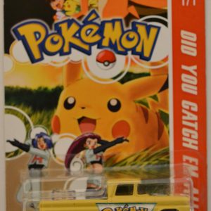 Custom ’62 Chevy Yellow Custom-Made Hot Wheels Limited Edition Pokemon Series 1:64 Scale Collectible Die Cast Model Car