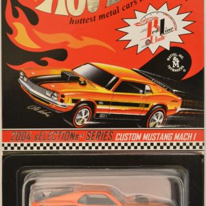 Custom Mustang Mach I Spectraflame Orange #2 of 4 Hot Wheels Redline Real Riders Tires HW 2004 sELECTIONs Red Line Club Series 4 1:64 Scale Collectible Die Cast Model Car. Only 10385 made Worldwide!!!