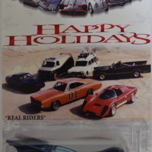 Hot Wheels   DC Comics Batmobile B3540 Custom-Made with Real Rider Rubber Wheels Limited Edition ‘Happy Holidays’ Series 1:64 Scale Collectible Die Cast Model Car