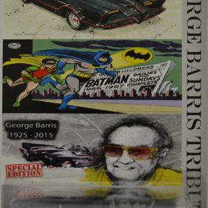 Hot Wheels   DC Comics 1966 Batmobile Custom-Made with Real Rider Rubber Wheels Limited Edition ‘George Barris Tribute’ Series 1:64 Scale Collectible Die Cast Model Car