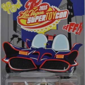 Hot Wheels   DC Comics 1966 Batmobile Custom-Made with Real Rider Rubber Wheels Limited Edition ‘Las Vegas 2015’ Series 1:64 Scale Collectible Die Cast Model Car