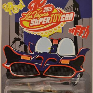DC Comics 1966 TV Batmobile Gray Custom-Made Hot Wheels with Real Rider Rubber Wheels Limited Edition Las Vegas Toy Convention 2015 Series 1:64 Scale Collectible Die Cast Model Car