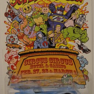 Hot Wheels DC Comics (s14) Light-Blue Custom-Made with Real Rider Rubber Wheels Limited Edition Las Vegas Super Toy Convention 2015 Series 1:64 Scale Collectible Die Cast Model Car