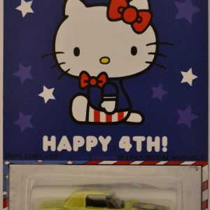 Hot Wheels   Datsun DTW94 Fairlady 2000 Lime Custom-Made with Whitewall Real Rider Rubber Wheels Limited Edition Hello Kitty Series 1:64 Scale Collectible Die Cast Model Car